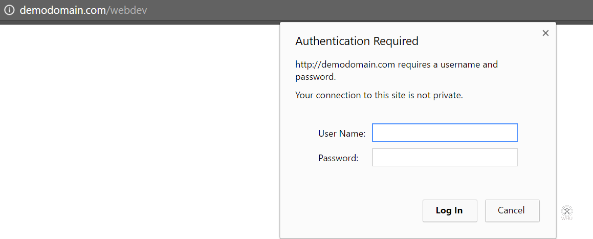 cpanel how to create a password protected folder